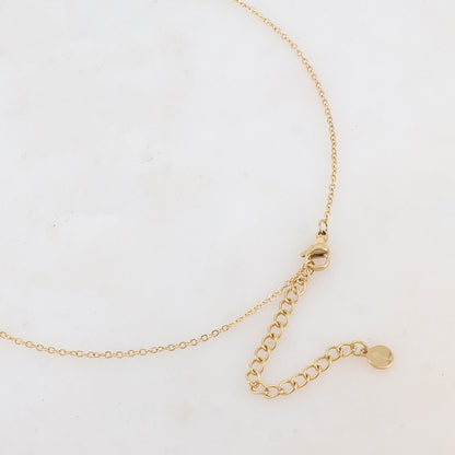 Collier avec pendentif géométrique émaillé (60+5CM)