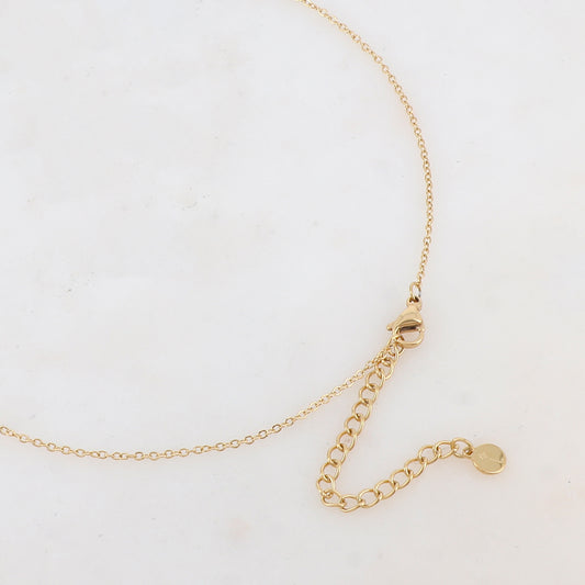 Collier avec pendentif géométrique émaillé (60+5CM)