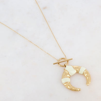 Collier avec pendentif géométrique émaillé (60+5CM)