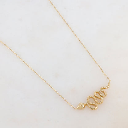 Collier avec pendentif serpent (40+5CM)
