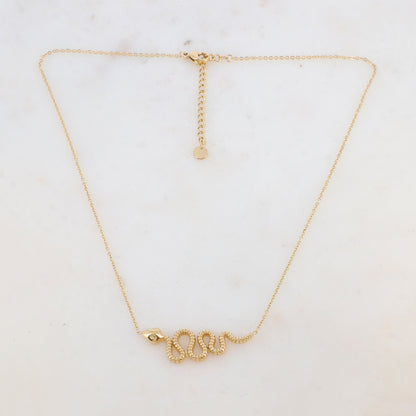 Collier avec pendentif serpent (40+5CM)