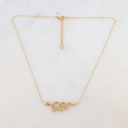 Collier avec pendentif serpent (40+5CM)