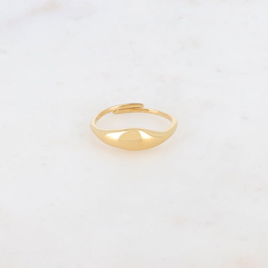 Bague fine lisse ajustable