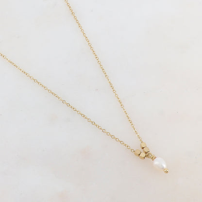 Collier avec pendentif perle d'eau douce (40+5CM)