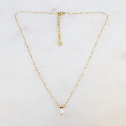 Collier avec pendentif perle d'eau douce (40+5CM)