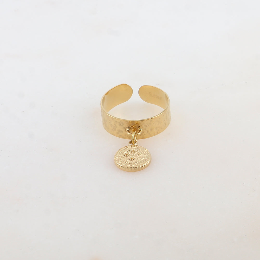 Bague avec pampille ronde