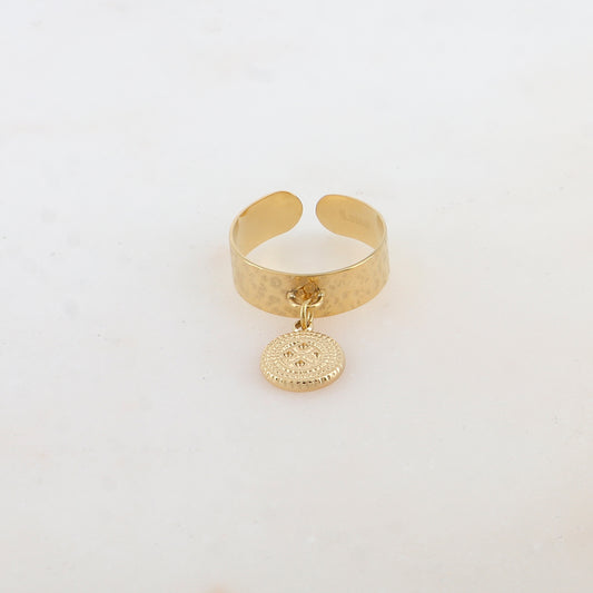 Bague avec pampille ronde