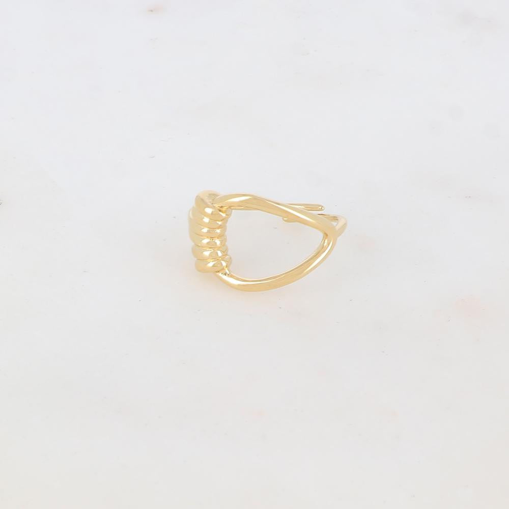 Bague fine avec anneau