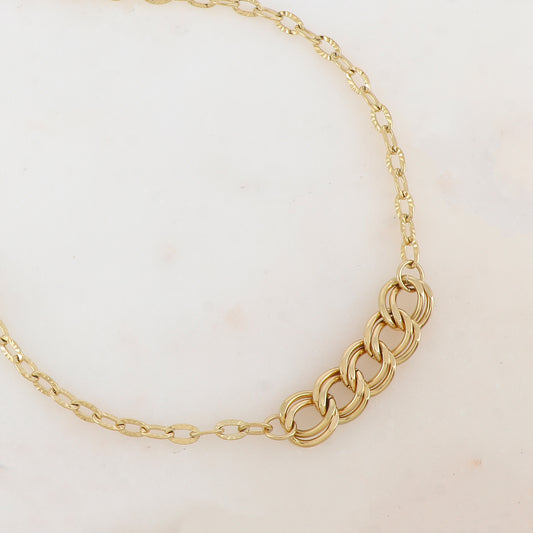 Collier en jeu de maille (38+5CM)
