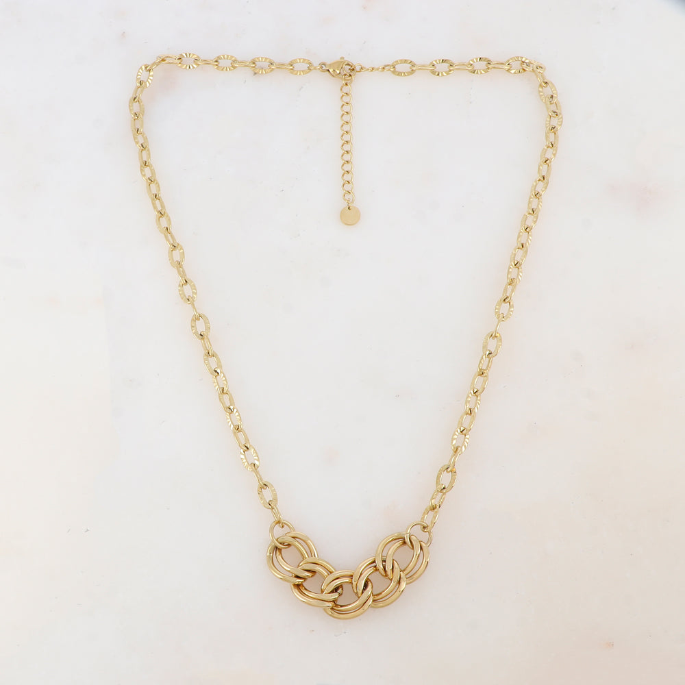 Collier en jeu de maille (38+5CM)