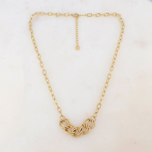 Collier en jeu de maille (38+5CM)