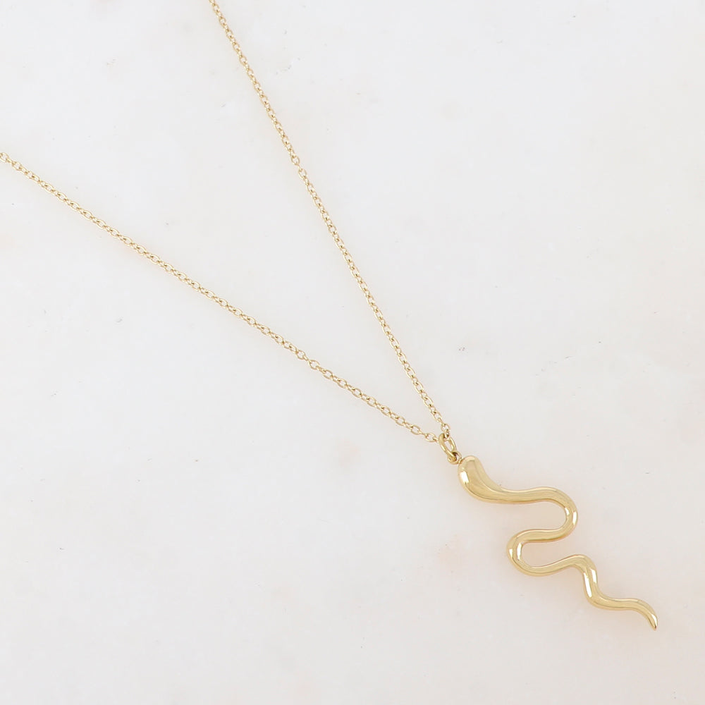 Collier avec pendentif serpent (40+5CM)