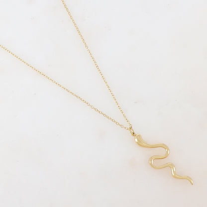 Collier avec pendentif serpent (40+5CM)