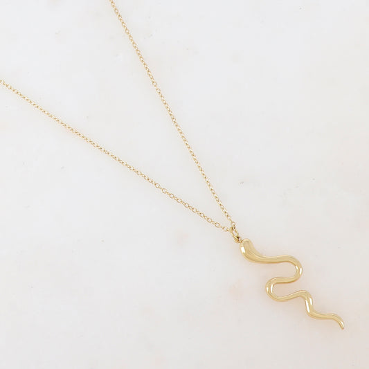 Collier avec pendentif serpent (40+5CM)