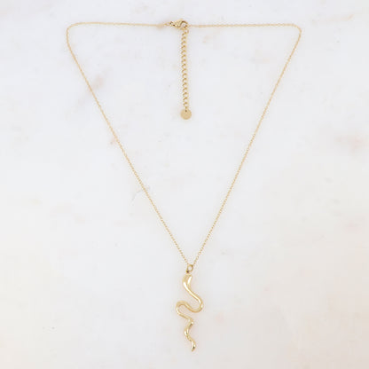 Collier avec pendentif serpent (40+5CM)