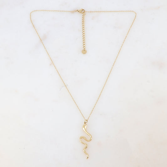 Collier avec pendentif serpent (40+5CM)
