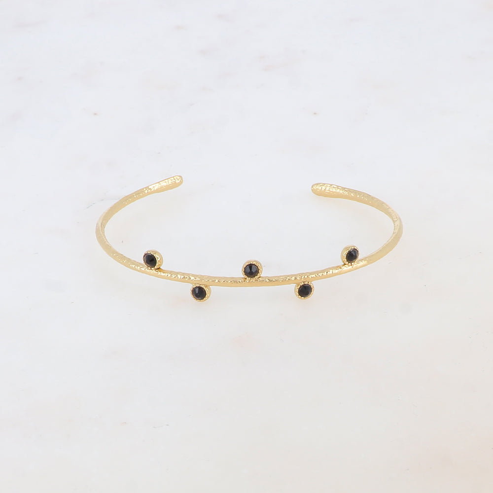 Jonc fin avec petits strass