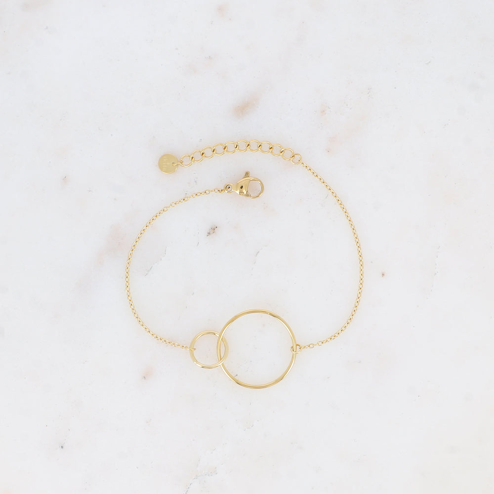 Bracelet double anneaux