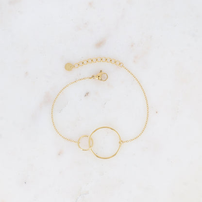 Bracelet double anneaux