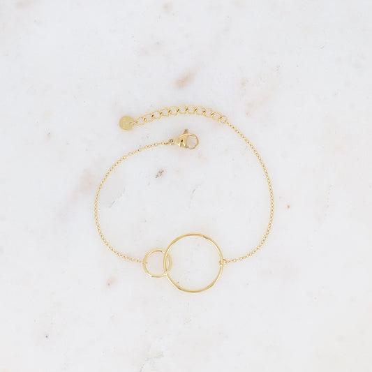 Bracelet double anneaux