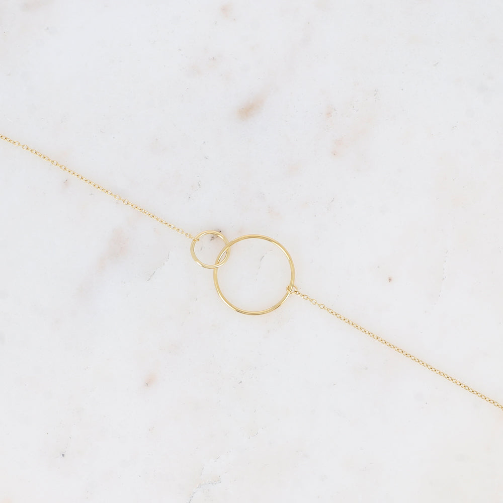 Bracelet double anneaux