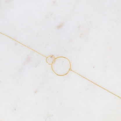 Bracelet double anneaux
