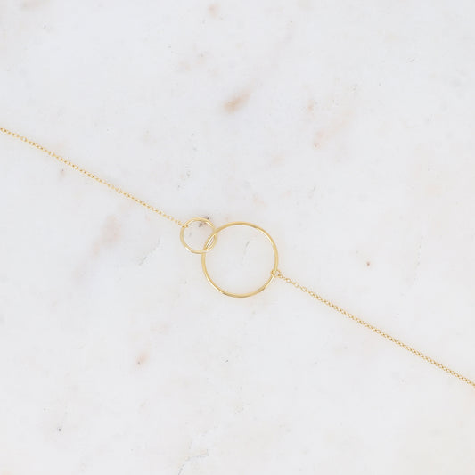 Bracelet double anneaux