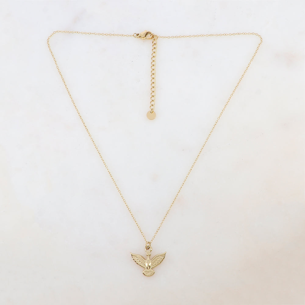 Collier avec pendentif fleur (40+5CM)