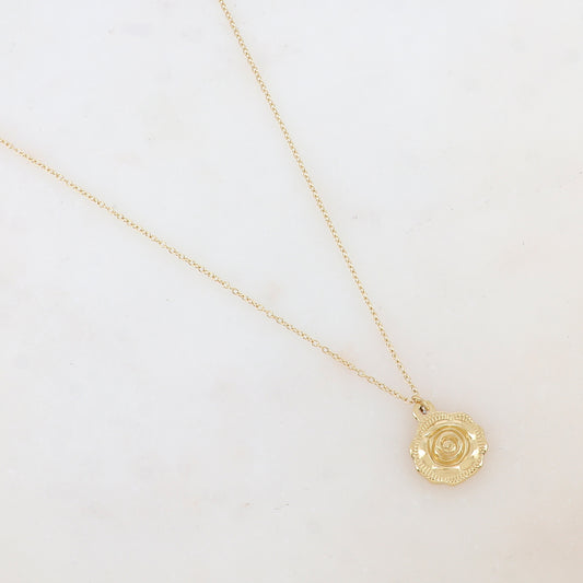 Collier avec pendentif fleur (40+5CM)