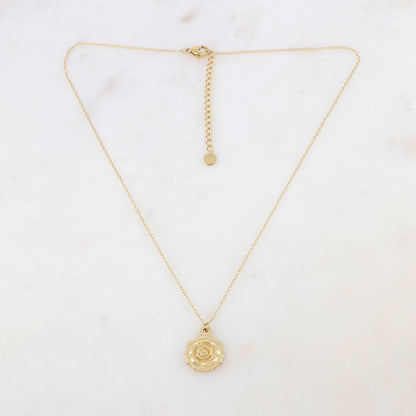 Collier avec pendentif fleur (40+5CM)