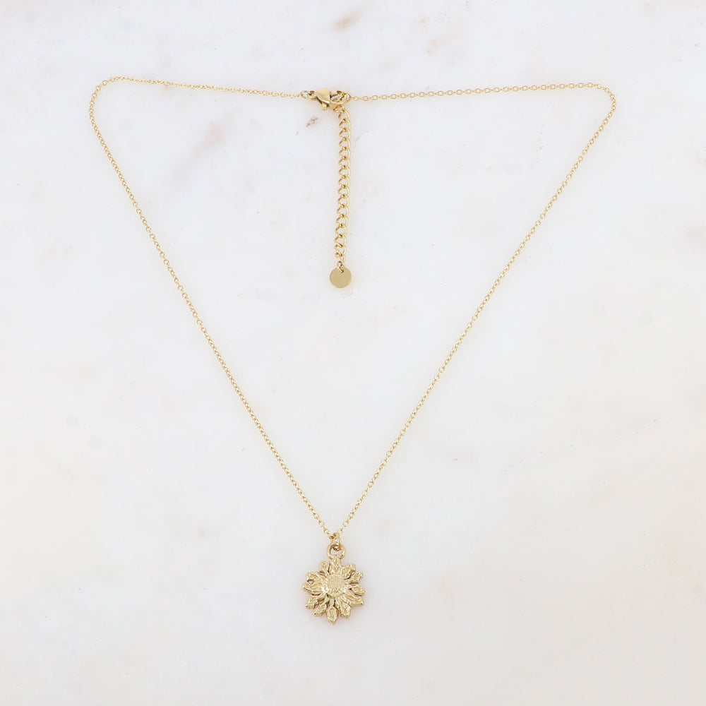 Collier avec pendentif fleur (40+5CM)
