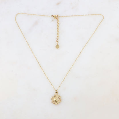 Collier avec pendentif fleur (40+5CM)