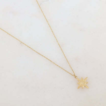 Collier avec pendentif étoile du nord (40+5CM)