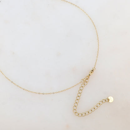 Collier avec pendentif fleur émaillée et strass (39+7CM)