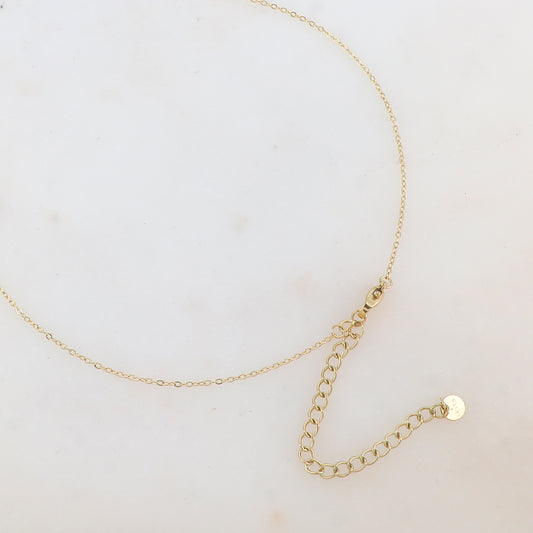 Collier avec pendentif fleur émaillée et strass (39+7CM)