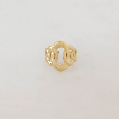 Bague fine avec maille plate