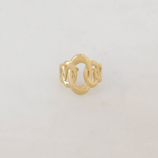 Bague fine avec maille plate