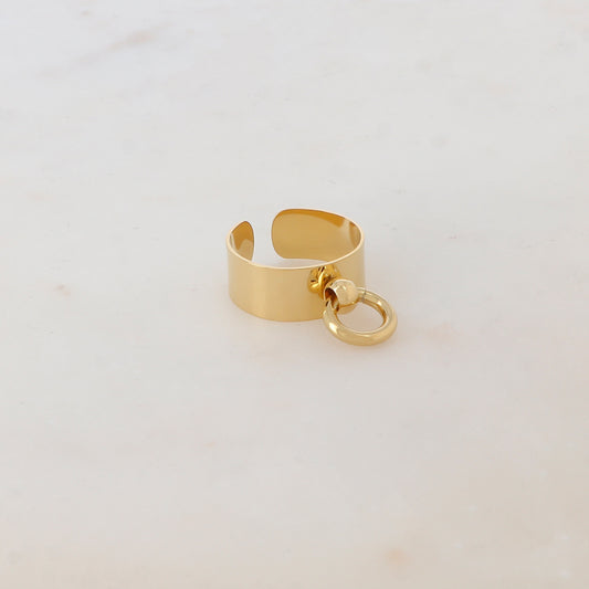 Bague lisse avec petit anneau