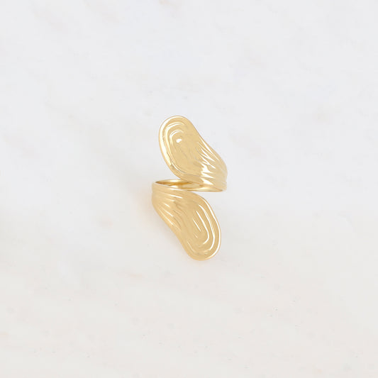 Bague ajustable avec motif rainuré