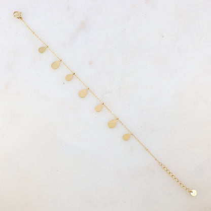 Bracelet avec pampilles gouttes