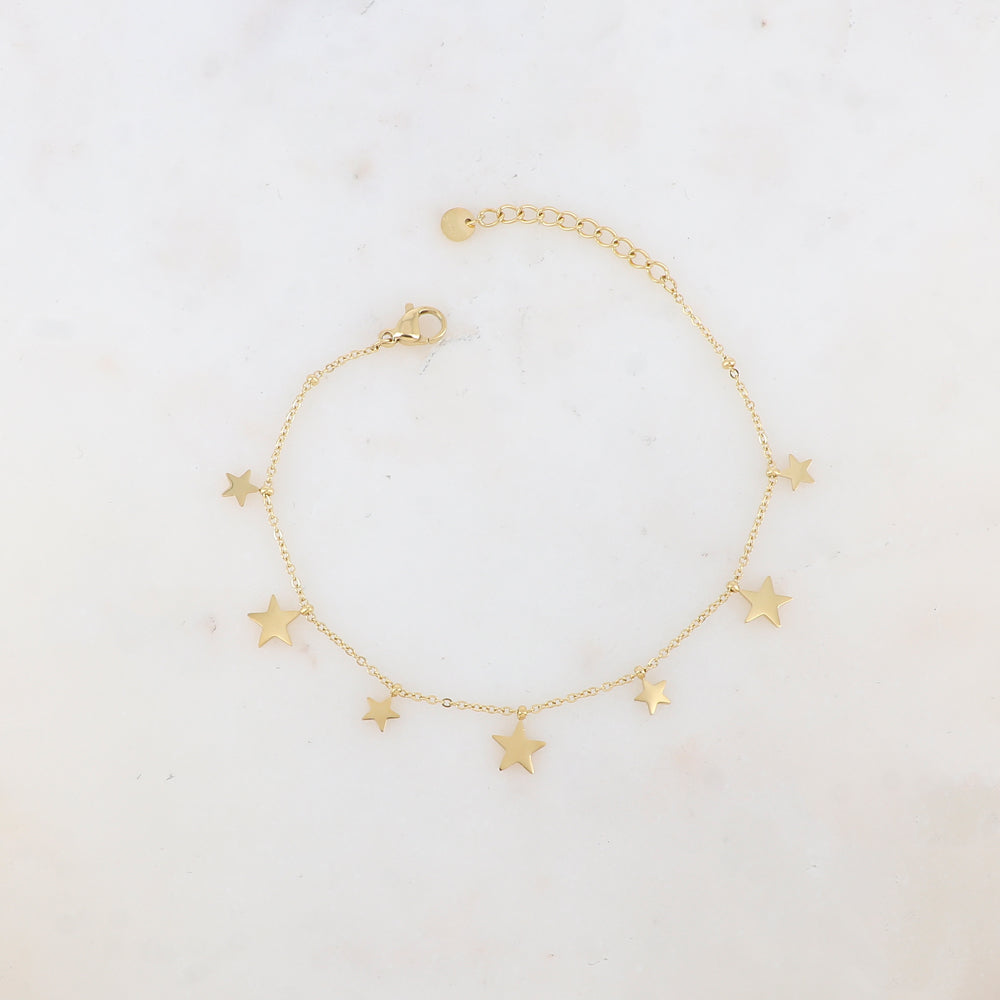 Bracelet avec pampilles étoiles