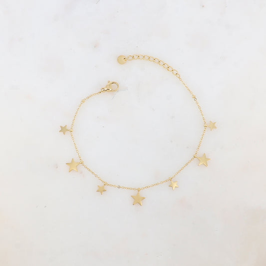 Bracelet avec pampilles étoiles