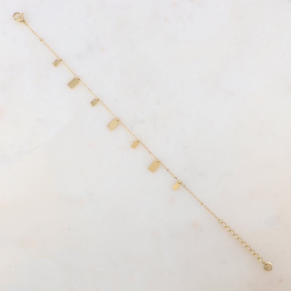 Bracelet avec pampilles rectangles