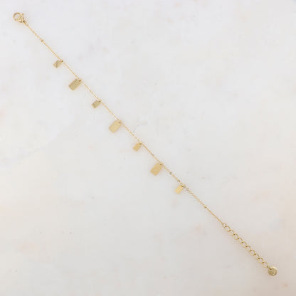 Bracelet avec pampilles rectangles
