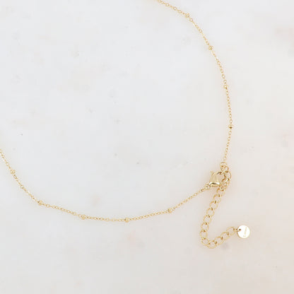 Collier avec pampilles rectangles (40+5CM)