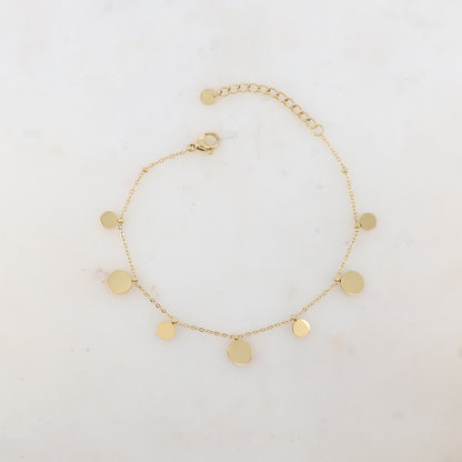 Bracelet avec pampilles rondes