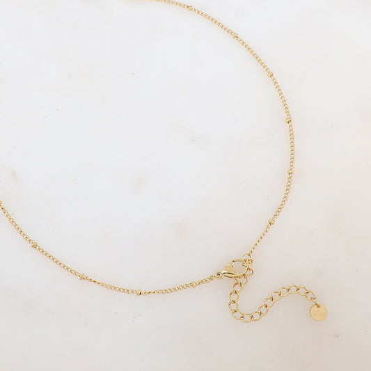Sautoir avec pendentif géométrique ajouré (60+5CM)