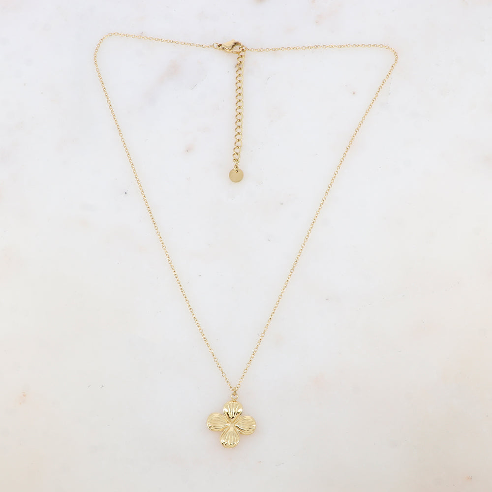 Collier avec pendentif fleur (40+5CM)