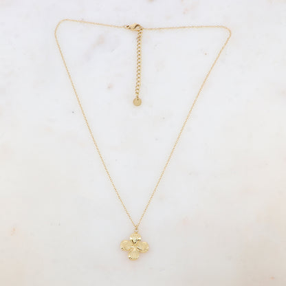 Collier avec pendentif fleur (40+5CM)