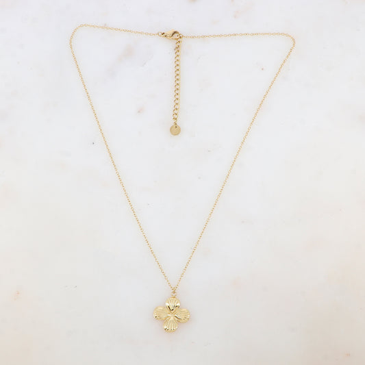 Collier avec pendentif fleur (40+5CM)